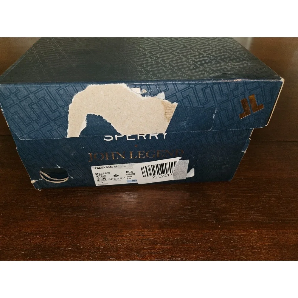 Mens Sperry x John Legend Signature Suede 2-Eye Boat Shoes Blue‎ Mens 8M